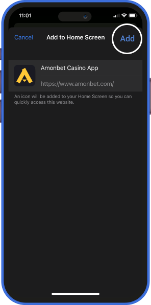Step 3: Confirm addition